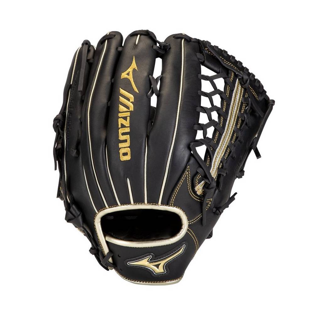 Luva Baseball Mizuno MVP Prime SE Outfield 12.75" - Homem - Pretas/Douradas - XOLWP6753